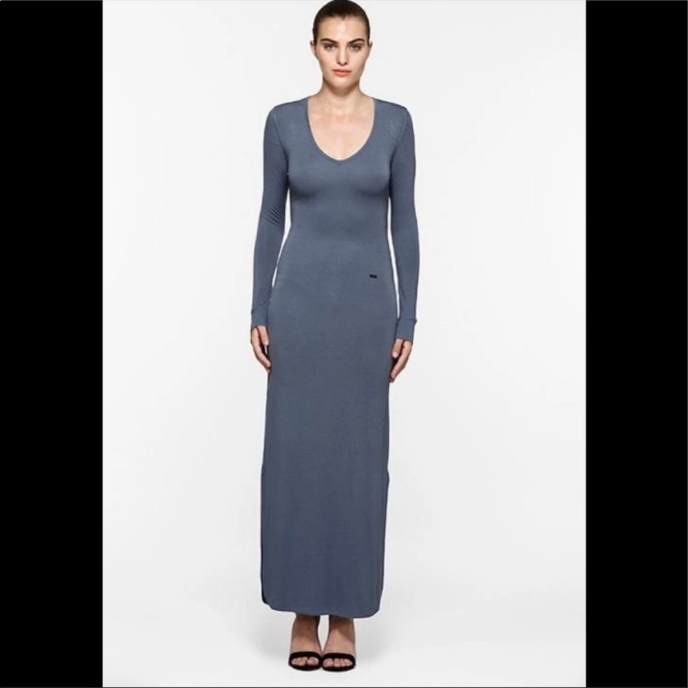 Titika Active Couture Maxi Cut-Out Dress Ash Azure Size XL